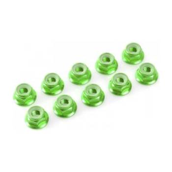 Revtec Самозаключваща се гайка с пр. m3 алуминий зелена (10)