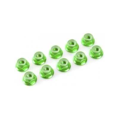 Revtec Самозаключваща се гайка с пр. m3 алуминий зелена (10)