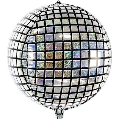 PartyDeco Fóliový balón Disko guľa 40 cm