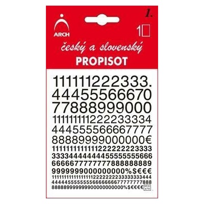 Český a slovenský PROPISOT - arch – Zboží Dáma