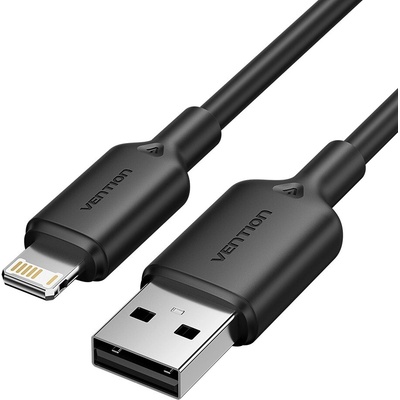 Vention LAMBH USB 2.0 Type-A Male to Lightning Male 2.4A, 2m, černý