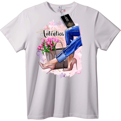 NOONEBRAND Тениска Autentica Флорална Мода - XXS, White