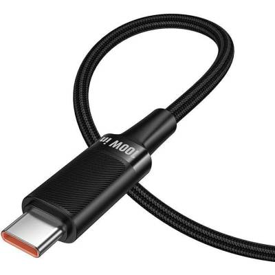 Hoco U153 USB C na USB C Pd 5A 100W 1,2m černý