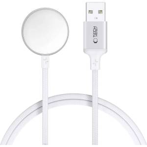 Tech-Protect MC02 UltraBoost магнитен заряден кабел 100 см Apple Watch бял (5906302360093)