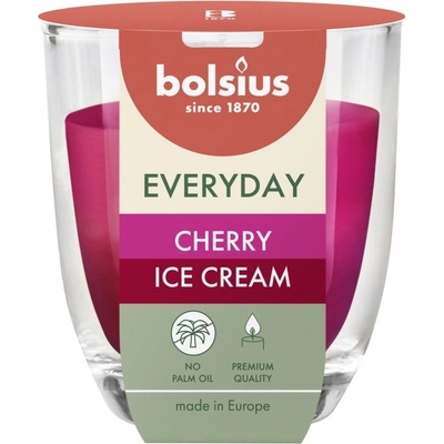 Bolsius Everyday Duotone Cherry Ice cream 70 x 80 mm