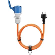 goobay Kabel síťový CEE 7/7(M) - IEC60309 (F), 16A, 5m, oranžový (76219) - 19.92.0076