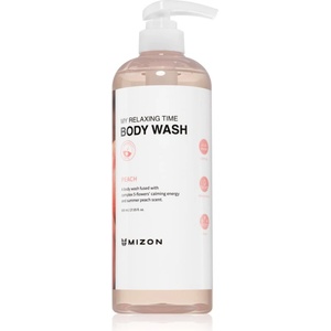 MIZON My Relaxing Time Peach хидратиращ душ гел за успокояване на кожата 800ml