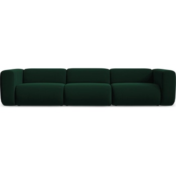 makamii Тъмнозелен кадифен диван 319 cm Ekahi - Makamii (EKAHI_4S_3_P1_C24)