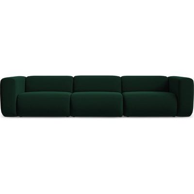 makamii Тъмнозелен кадифен диван 319 cm Ekahi - Makamii (EKAHI_4S_3_P1_C24)