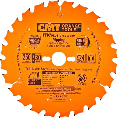 CMT ITK Ultra tenký kotouč pro podélné řezy D250x2,4 d30 Z24 HM – Zboží Dáma