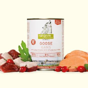 Isegrim Dog Adult Goose Sweet Potato Rose Hip & Wild Herbs 0,8 kg