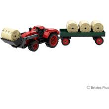 BRIXIES Plus 222.202 Veľký traktor s nakladačom a prívesom, 239 k