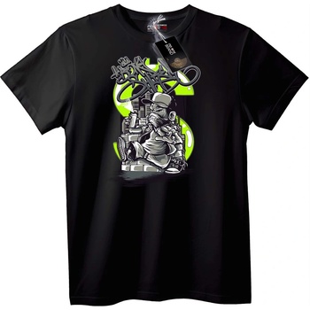 NOONEBRAND Тениска Градски Графити Артист - XL, Black