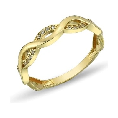 Luxur prsten Tressa ze žlutého zlata 585 16 1 2353.0Z00.0.50.001