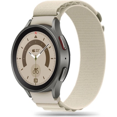 Tech-Protect Текстилна каишка за Samsung Galaxy Watch, Huawei Watch, Xiaomi, Garmin и други часовници с 20мм захват - Tech-Protect Nylon Pro Band 20mm (бежов) (THP1573)