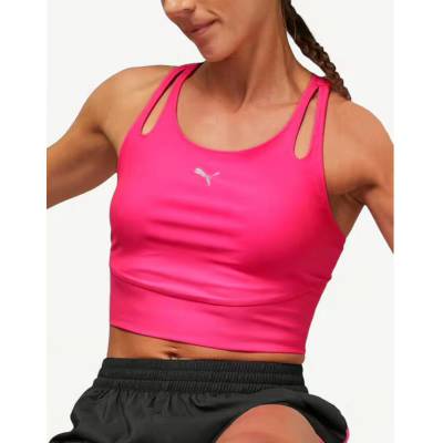 PUMA Dare To Hooded Cropped Top Grey