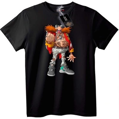 NOONEBRAND Тениска Гангстерски Бос Карикатура - 5XL, Black