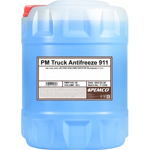 PEMCO Антифриз Truck син концентрат G11 (-76C) 20л (Truck Antifreeze 911 20L)