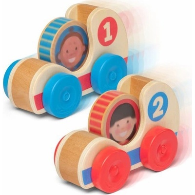 Melissa & Doug GO TOTs Dřevěná závodní auta MDQ30737