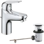 GROHE Swift - Смесител за мивка, с изход, студен старт, хром 24322001 (24322001)