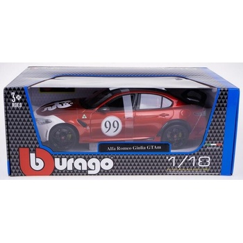 Bburago Plus Alfa Romeo Giulia GTAm Met Red 99 1:18