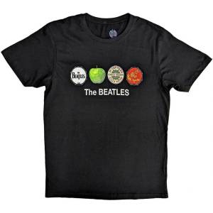 The Beatles Apple & Drums Black M Риза (BEATTEE571MB02)