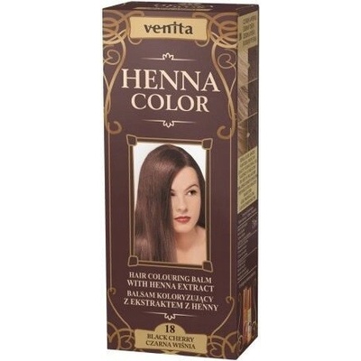 Venita Henna Color prírodná farba na vlasy 18 - čierna višňa 75 ml