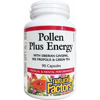 Natural Factors Pollen Plus Energy, 90 капсули, Natural Factors