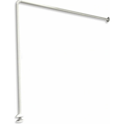 AQUALINE Závěsová tyč rohová 80x(94-180)cm, bílá 0201012