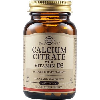 Solgar Calcium Citrate + Vitamin D [60 Таблетки]