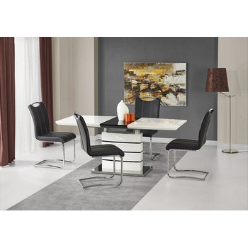 Halmar Разтегателна маса nord бяло / черно