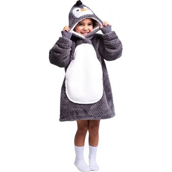 Noxxiez Hrejivá televízna mikinová deka s kapucňou Panda