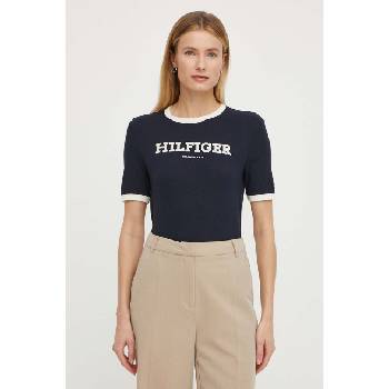 Tommy Hilfiger Памучна тениска Tommy Hilfiger в тъмносиньо WW0WW41208 (WW0WW41208)