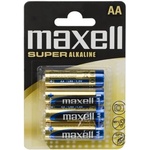 Maxell Батерии Maxell - супер алкални, 4бр AA (LR6), 1, 5V (без живак) 18730 (18730)