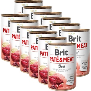 Brit Консерва Brit Paté & Meat Говеждо 12 x 400 г