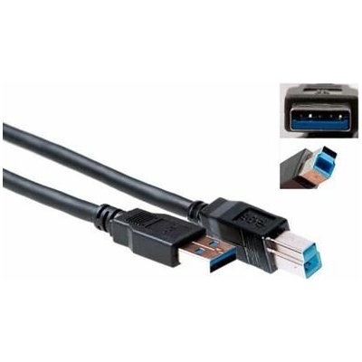 ACT SB3017 USB 3.0 A (samec) – USB B (samec) 1m černý