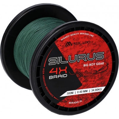 Mikado Šnúra sumcová Silurus 4X Braid 300m 0,40mm 34,9kg