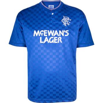 Score Draw Футболна фланелка Score Draw Rangers 1988 Home Shirt Adults - Blue