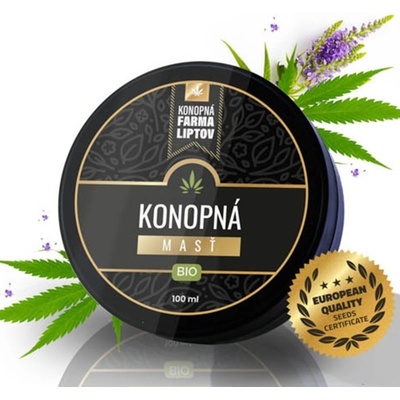 Konopná farma Liptov Konopná masť čistá Premium 100 ml