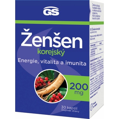 GS Ženšen Korejský 30 kapsúl
