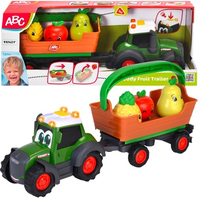 Interaktivní traktor s přívěsem a ovocem Freddy Fruit