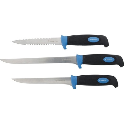 Kinetic sada filetovacích nožů s brouskem SS Filleting Knife Set 3 ks