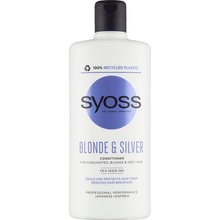 Syoss Blonde & Silver balzám pro zesvětlené, blond a šedé vlasy 440 ml