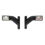 FORMPLAS Комплект led Габаритни светлини тип рогче с 3 позиции - Жълт Бял Червен 6 диода 12v-24v 140мм