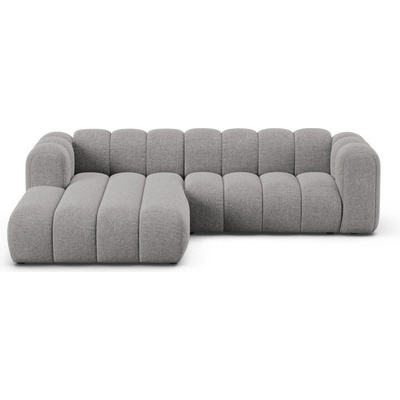 Micadoni Сив шенилов ъглов диван (ляв ъгъл) Lupine - Micadoni (MIC_LC_M_214_F1_LUPINE6)