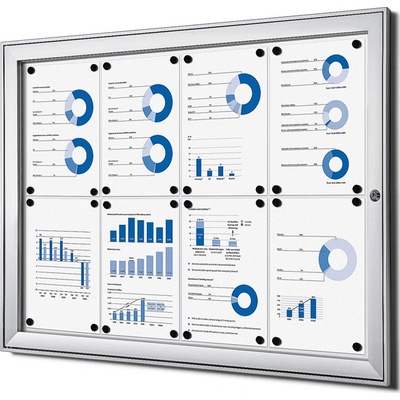 Jansen Display Slim vitrína 8 x A4