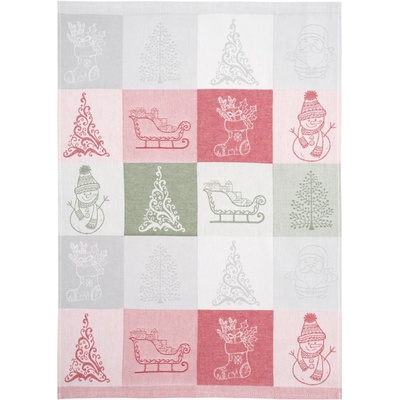 SCANquilt DESIGN vianoce 50x70 cm červená zelená