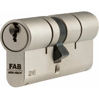 Assa Abloy FAB 3***, 45+65 mm Nikl, s prestupovou spojkou