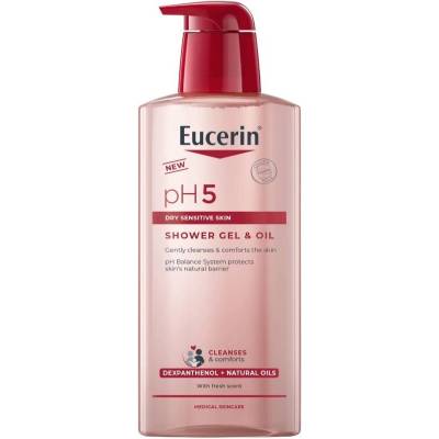Eucerin pH5 Душ гел с натурални масла, 400 ml