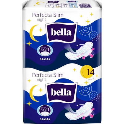 Bella Perfecta Slim Night Extra Soft hygienické vložky 14 ks